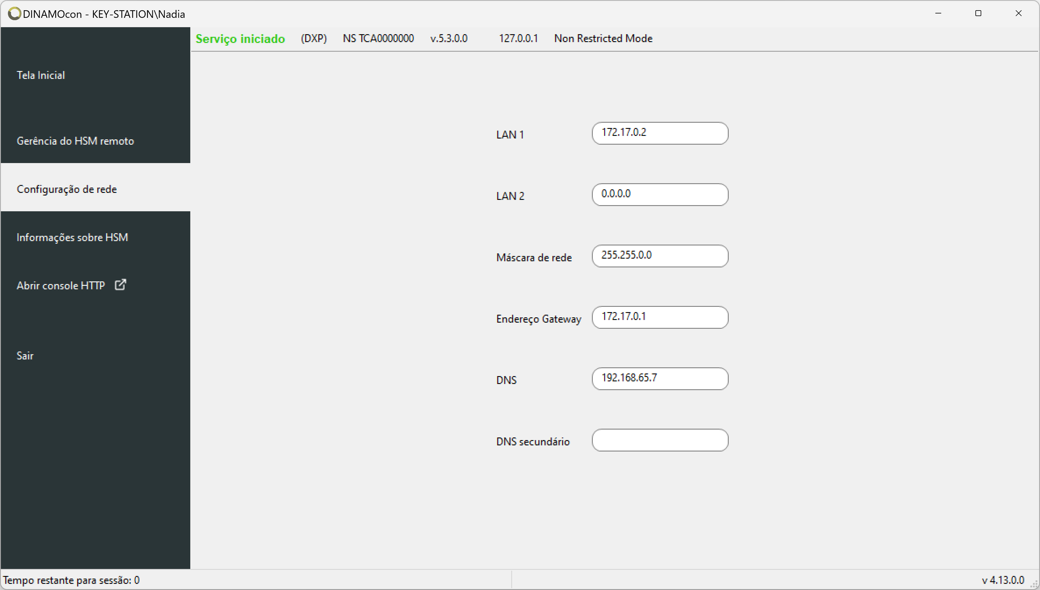 Pantalla de configuración de red en XP