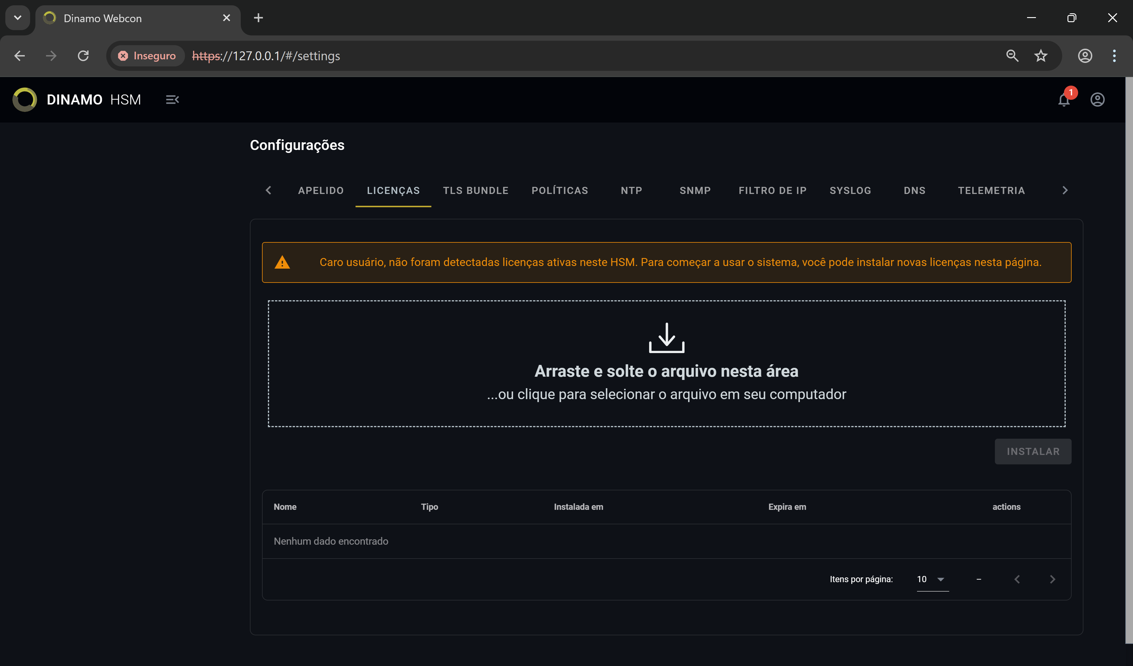 Consola Instalar Lic